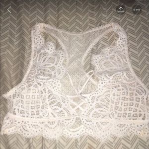 White bralette